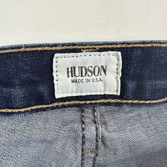 Hudson Nico Mid Rise Super Skinny Denim Blue Jeans Sz 25 Cotton Blend Stretch - Picture 5 of 10
